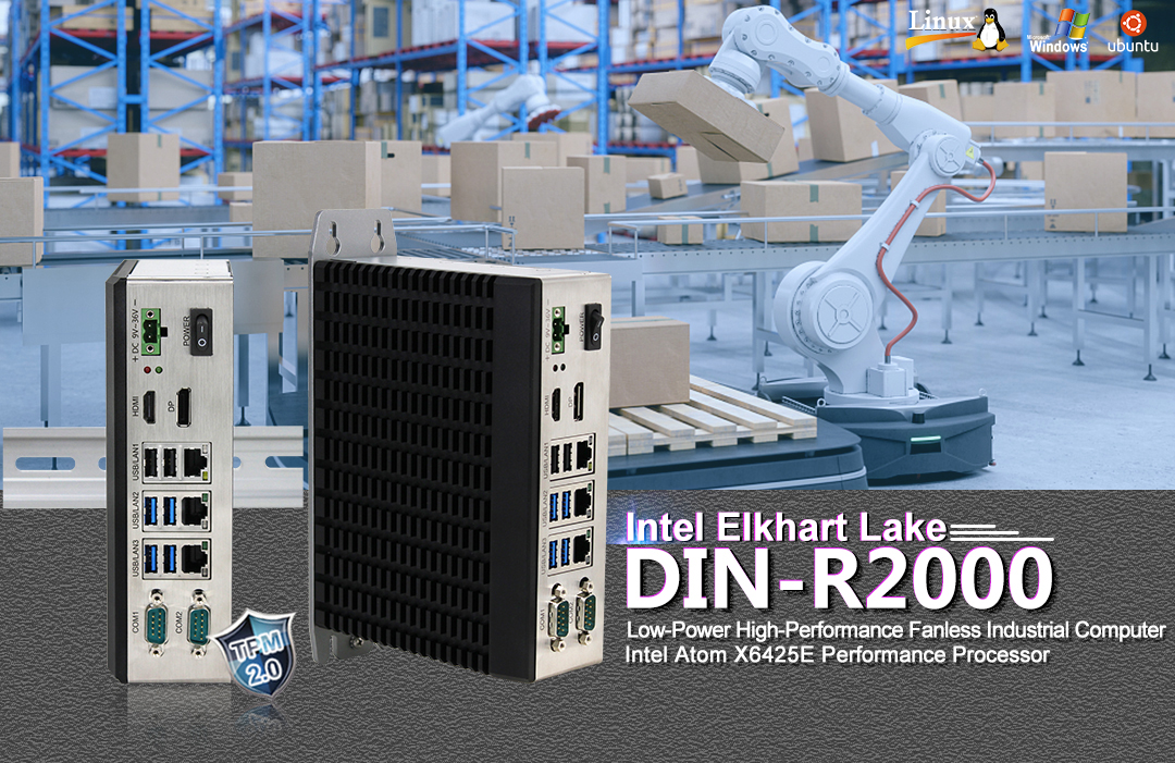 Fanless Box Computer with DIN Rail Mount